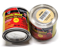 2- 4 Oz. Cans DAP Plastic Wood Professional Wood Filler 3X NATURAL Color