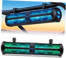 Rumble-X Series UTV Sound Bar, 8-Speaker Metal ATV Soundbar Bluetooth