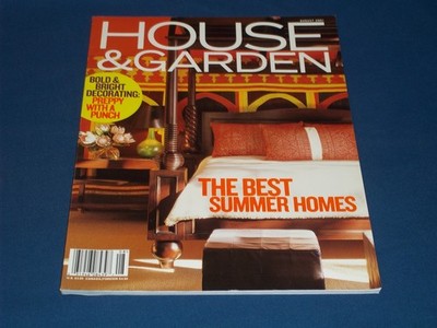 2001 AUGUST HOUSE & GARDEN MAGAZINE - THE BEST SUMMER HOMES COVER - H 13967