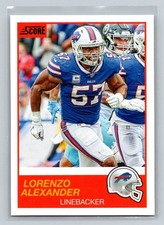 2019 Score #128 Lorenzo Alexander Buffalo Bills Football Card