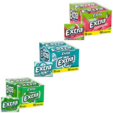 EXTRA Sugarfree Chewing Gum,15 Pieces,all flavors