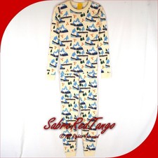NWT HANNA ANDERSSON ORGANIC LONG JOHNS PAJAMAS POLAR EXPRESS PRINT 160 14