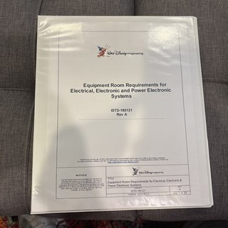 Disney Imagineering DISNEY SPRINGS Equipment Room Requirements Binder (2011)