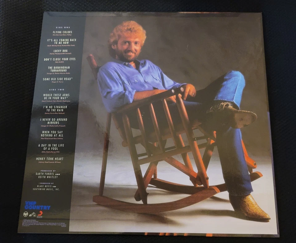 Don’t Close Your Eyes [LP] Keith Whitley 2023 VMP Lavender Marble Vinyl - Image 3 of 4