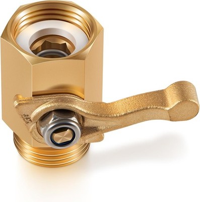 Heavy Duty Brass Shut Off Valve for Dramm 12353 Standard Garden Hose and Sprayer