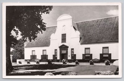 Groot Constantia Kapstadt RPPC Herrenhaus Südafrika SAR&H Echtfoto