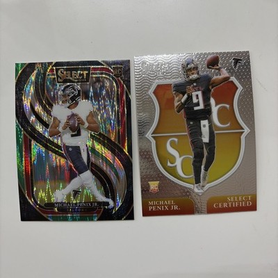2024 Panini Select - Select Certified Rookies Michael Penix Jr. (RC) (2 cards)