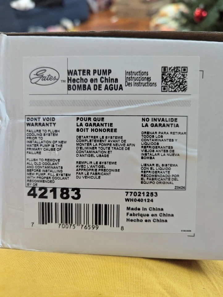 Bomba de agua del motor-bomba de agua (estándar) puertas 42183 Foto 2 de 2