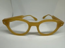 Lunetterie Generale Designer The Gift of Mortality Beige Frame 49mm Eyeglasses