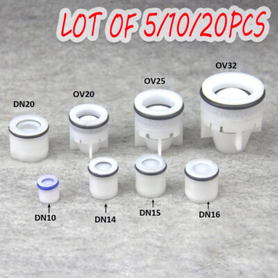 #ad 5 10 20PCS Plastic Insert Check Valve 10mm 32mm Non Return One Way Water Control $9.27