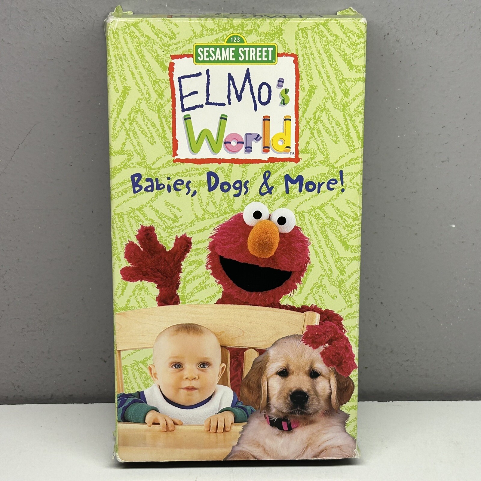 Sesame Street Elmo’s World Babies Dogs VHS Video Tape Preschool PBS Kids Show