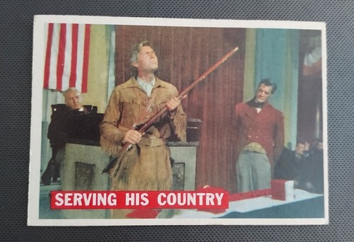 1956 Topps Davy Crockett Orange Back Card #42 EX Walt Disney Movie