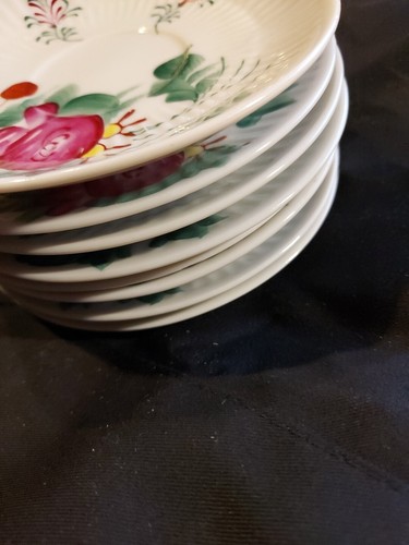 ⚠️8 Stück Königlich Tettau Porzellan Ostfriesenrose Teeuntertasse klein 11,5 cm - Bild 2 von 3