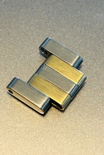 VINTAGE ROLEX OYSTERQUARTZ TWO TONE LINK FOR 17013 BRACELET 17013B - BIG SCREW - Bild 3 von 7