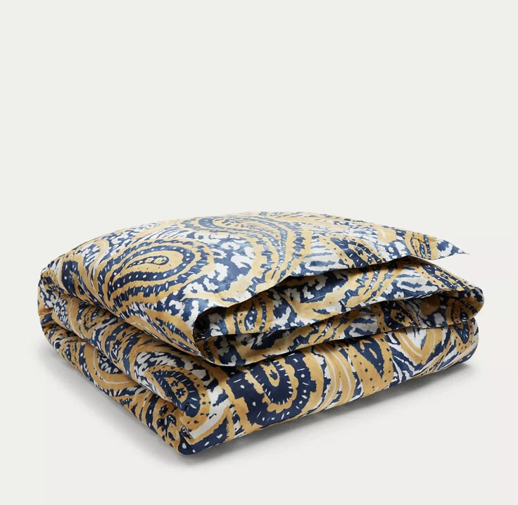 Funda nórdica Ralph Lauren Parrot Cay Rhylee azul amarillo F/Queen. ¡Nuevo! Foto 2 de 4