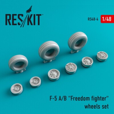 1/48 ResKit RS48-0004 Northrop F-5 A/B ''Freedom Fighter'' Wheels set