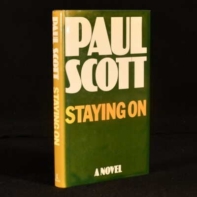 1977 Staying On Paul Scott First Edition Third Impression Dust Wrapper