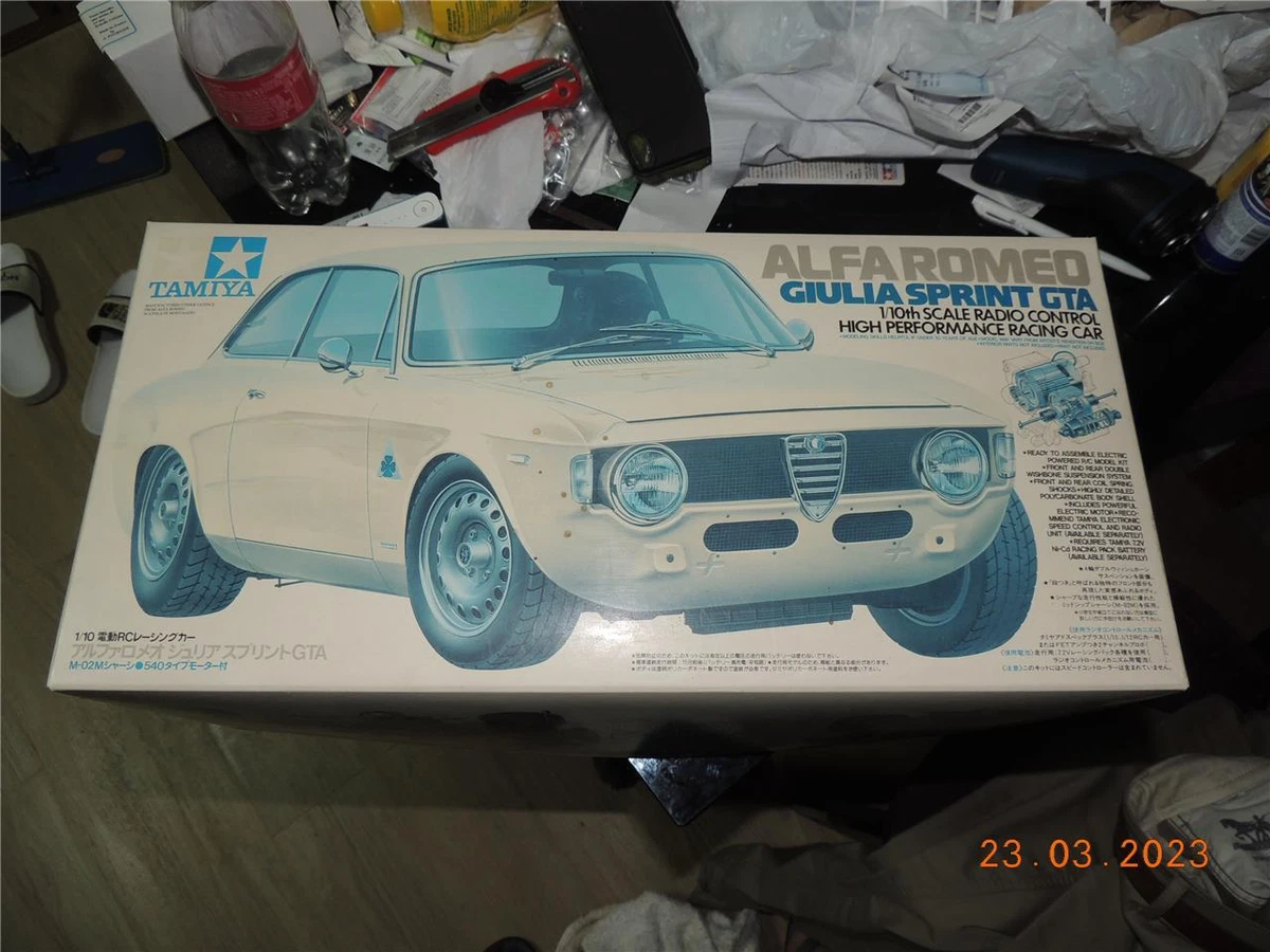 TAMIYA R/C 1/10 ALFA ROMEO GIULIA SPRINT GTA KIT FF M-02M #58187