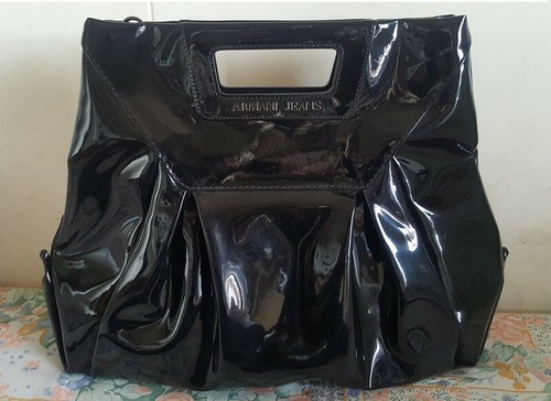 BORSA ARMANI JEANS nera nuova con custodia, manici e tracolla, originale  EUR 70,00 - PicClick IT