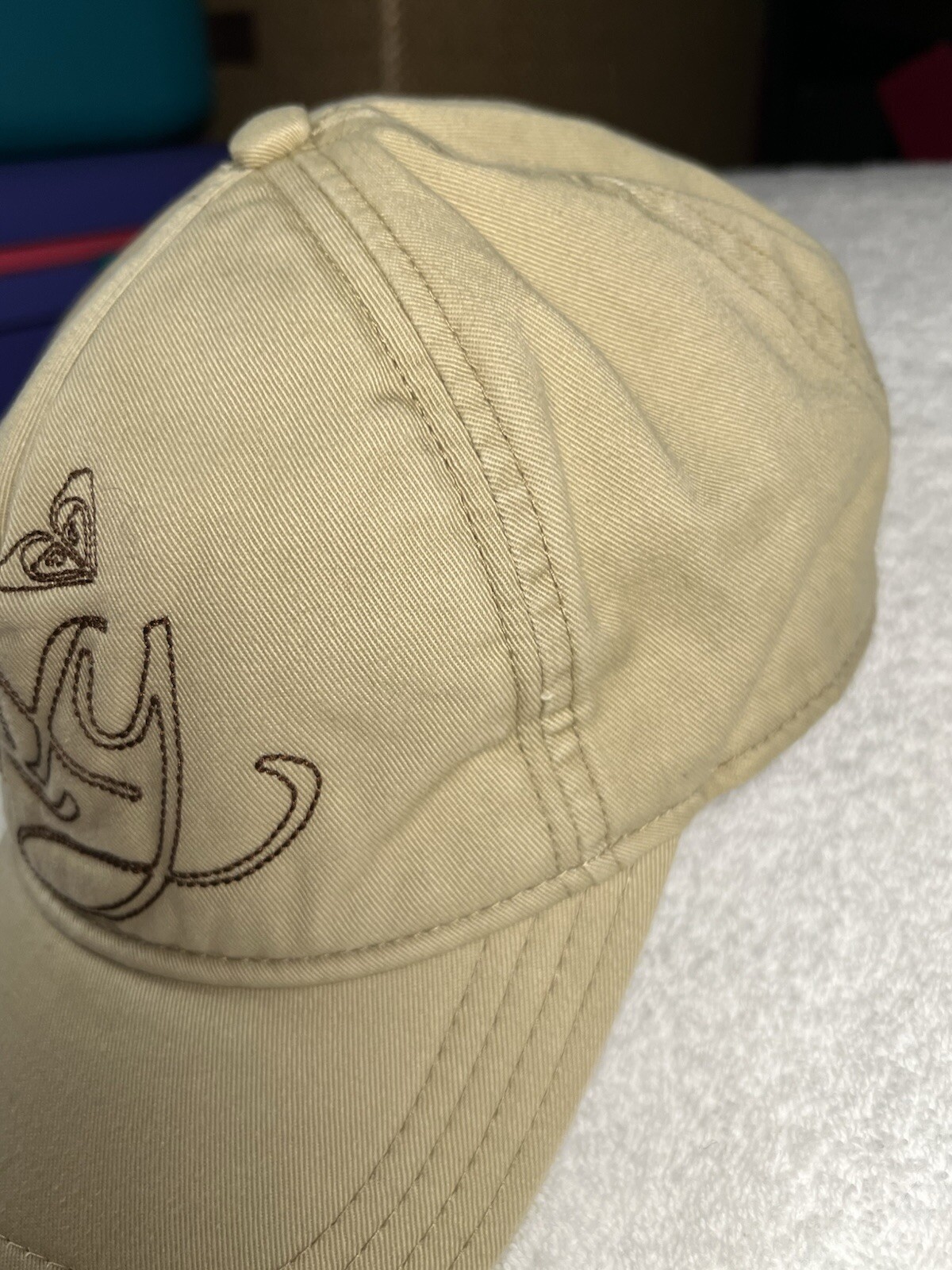 Roxy baseball hat cap snap back, beige, beachwear… - image 4