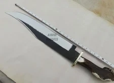 25" CUSTOM HANDMADE D2 TOOL STEEL HUNTING STAG/ANTLER BOWIE KNIFE CROWN Handle