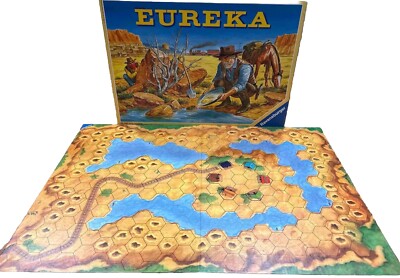 1988 Eureka Board Game by Ravensburger Replacement BOARD ONLY No Box Mining Game