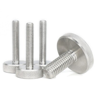 M2 M2.5 M3 M4 M5 M6 M8 M10 Knurled Flat Head Thumb A2 Stainless Steel Screw Bolt