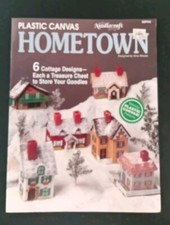 HOMETOWN 6 COTTAGE DESIGNS THE NEEDLECRAFT SHOP PLASTIC CANVAS PATTERN BOOK