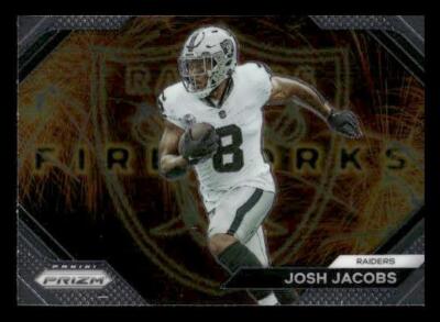 2023 Panini Prizm #F-17 Josh Jacobs Fireworks Las Vegas Raiders