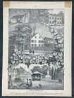 1890 Rudolph Cronau Antique Print Views of Germantown, Fauquier County Virginia