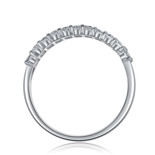 Bague de mariage diamant émeraude cultivée en laboratoire 1 carat or blanc 14 carats, jaune - Photo 11 sur 11