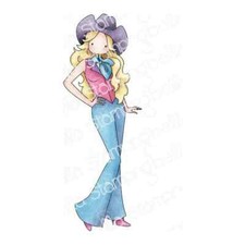 UPTOWN GIRL CALLIE THE COWGIRL-Stamping Bella Cling Rubber Stamp-Craft-Family