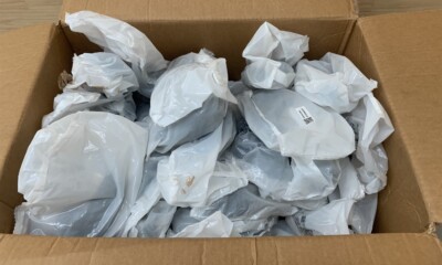 (Case of 56) HARTING Han-Eco Mod.6 HSE-M32 Side Entry Hood w/ Cable Gland 