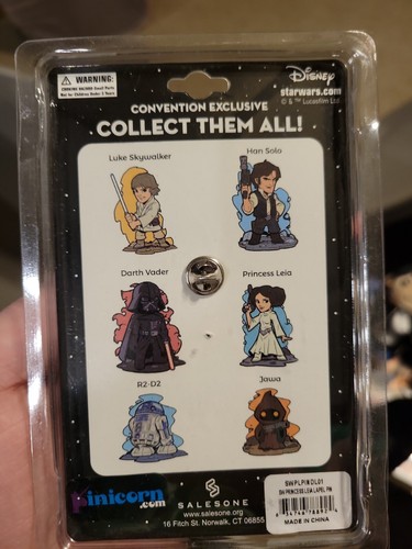 Star Wars Princess Leia Pin | Exclusive Art Design By Derek Laufman ? - Picture 2 of 3