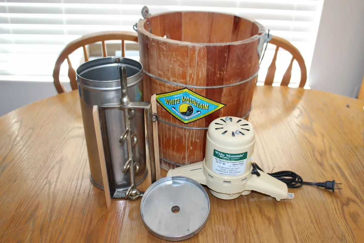 White mountain ice cream maker instructions sales