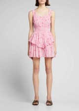 New LOVESHACKFANCYNorelli Smocked Ruffle Floral Mini Dress Size Medium