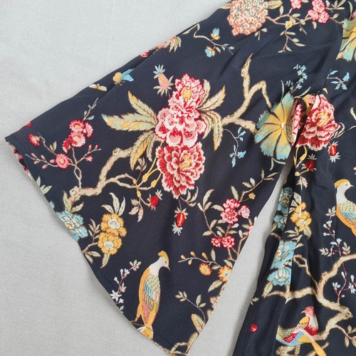 New GP & J Baker x H&M Womens Shift Dress Size US 6 EU 38 Floral Birds Tropical - Picture 10 of 19