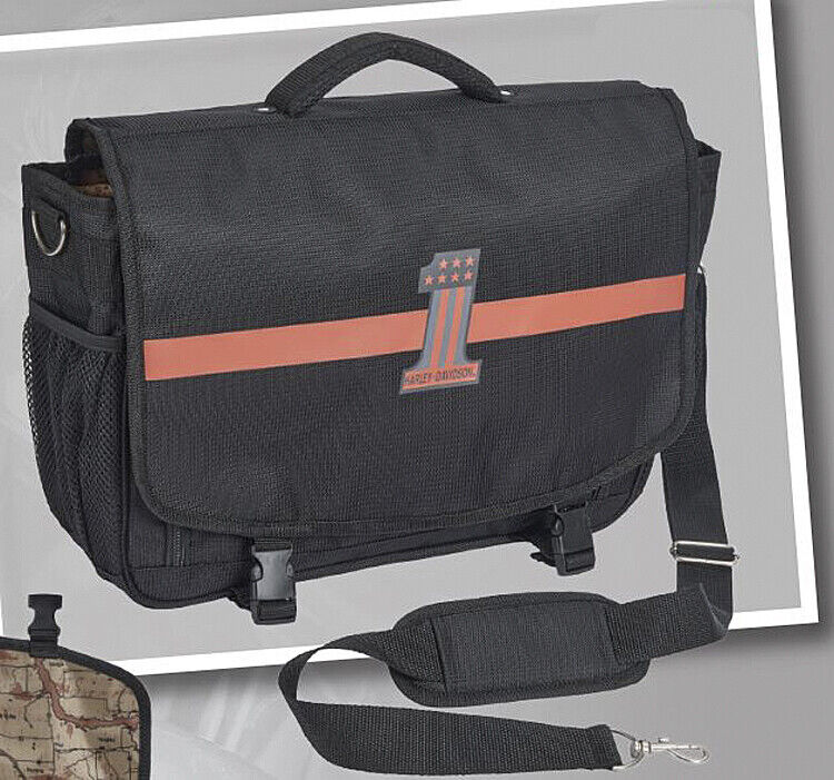 Harley-Davidson Number 1 Rust Messenger Bag Detachable Shoulder - 92916-RUST/ONE