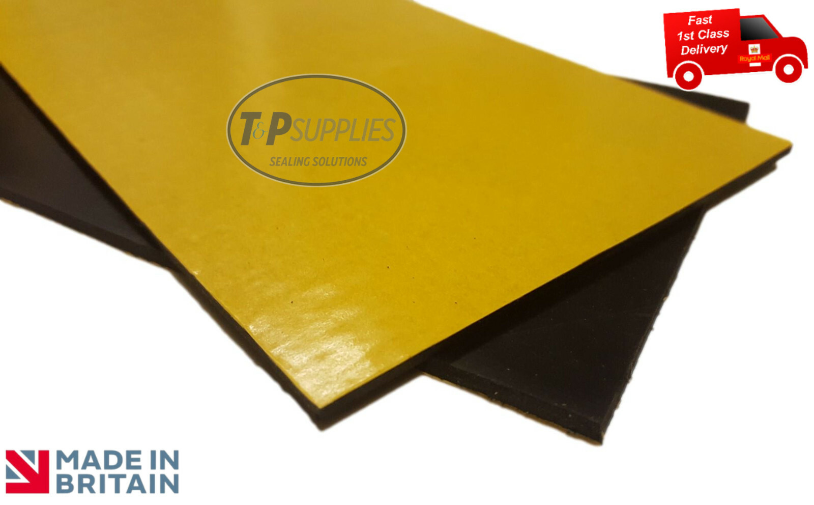 Solid Nitrile NBR Adhesive Backed Rubber Sheet Various sizes