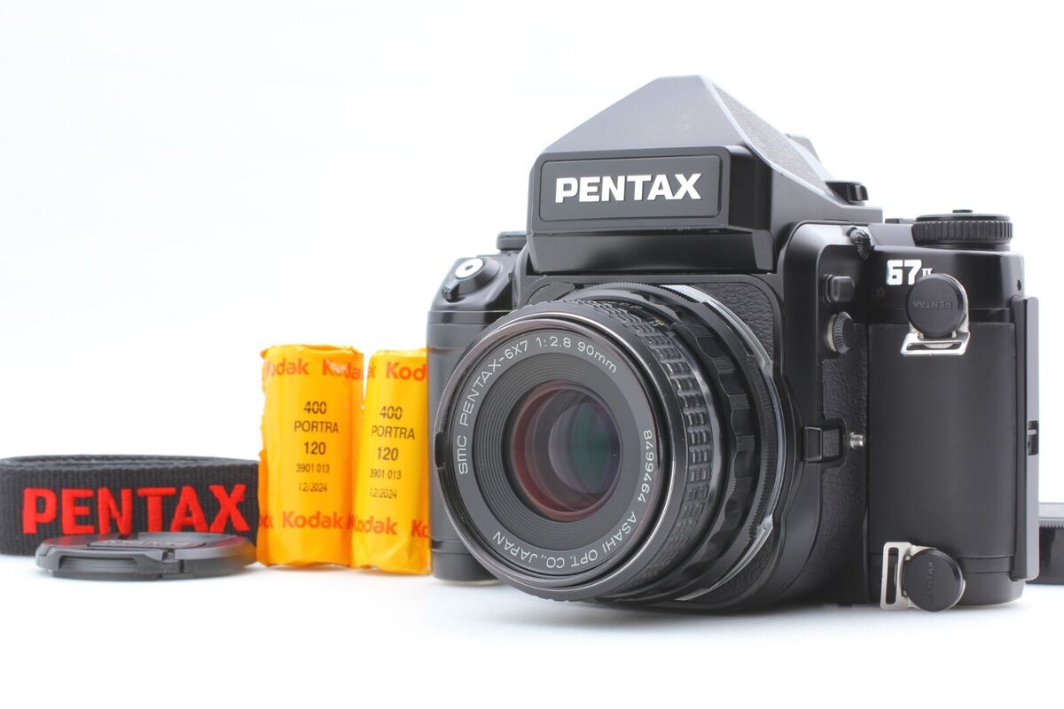 フィルムカメラ PENTAX 67 smc 1:2.8 90mm Near MINT] Pentax 67II 67 II Film Camera w/ SMC P 90mm f2.8