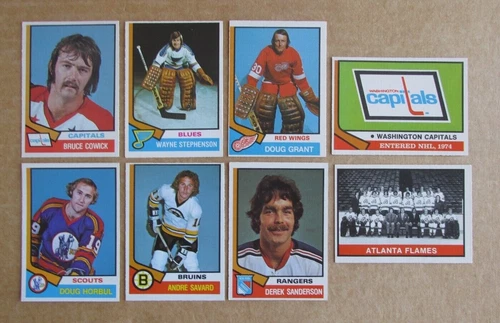 1974-75 OPC HOCKEY CARD SINGLES #201-396 COMPLETE YOUR SET U-PICK UPDATED 5/27