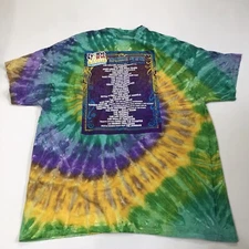 Flower Power Cruise Music 5th Anniversary 2018 Tie Dye T shirt XL EUC