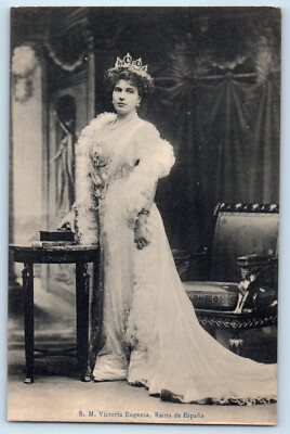 Spain Postcard S.M. Victoria Eugenia Queen of Spain c1930's Antique Unposted