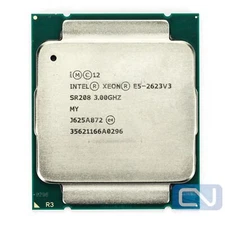 Lot of 2 Intel Xeon E5-2623 v3 3.0GHz 10MB SR208 LGA2011-v3 Quad Core Server CPU