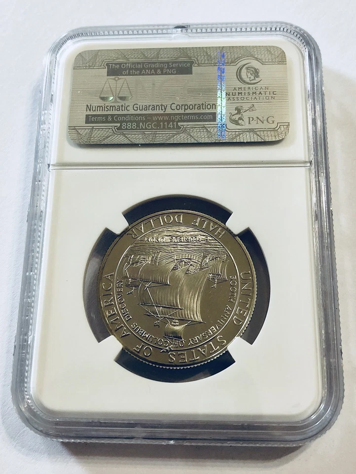 1992 S Columbus 50C PF70 Ultra Cameo Half Dollar 50 Cents - Ships Fast - Image 2 of 2