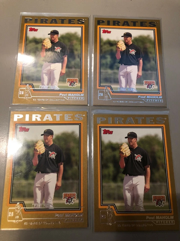 7 Paul Maholm 2004 Topps Traded Gold #T137 #/2004 & Bowman Best Auto #BB-PM RC's - Imagem 4 de 4