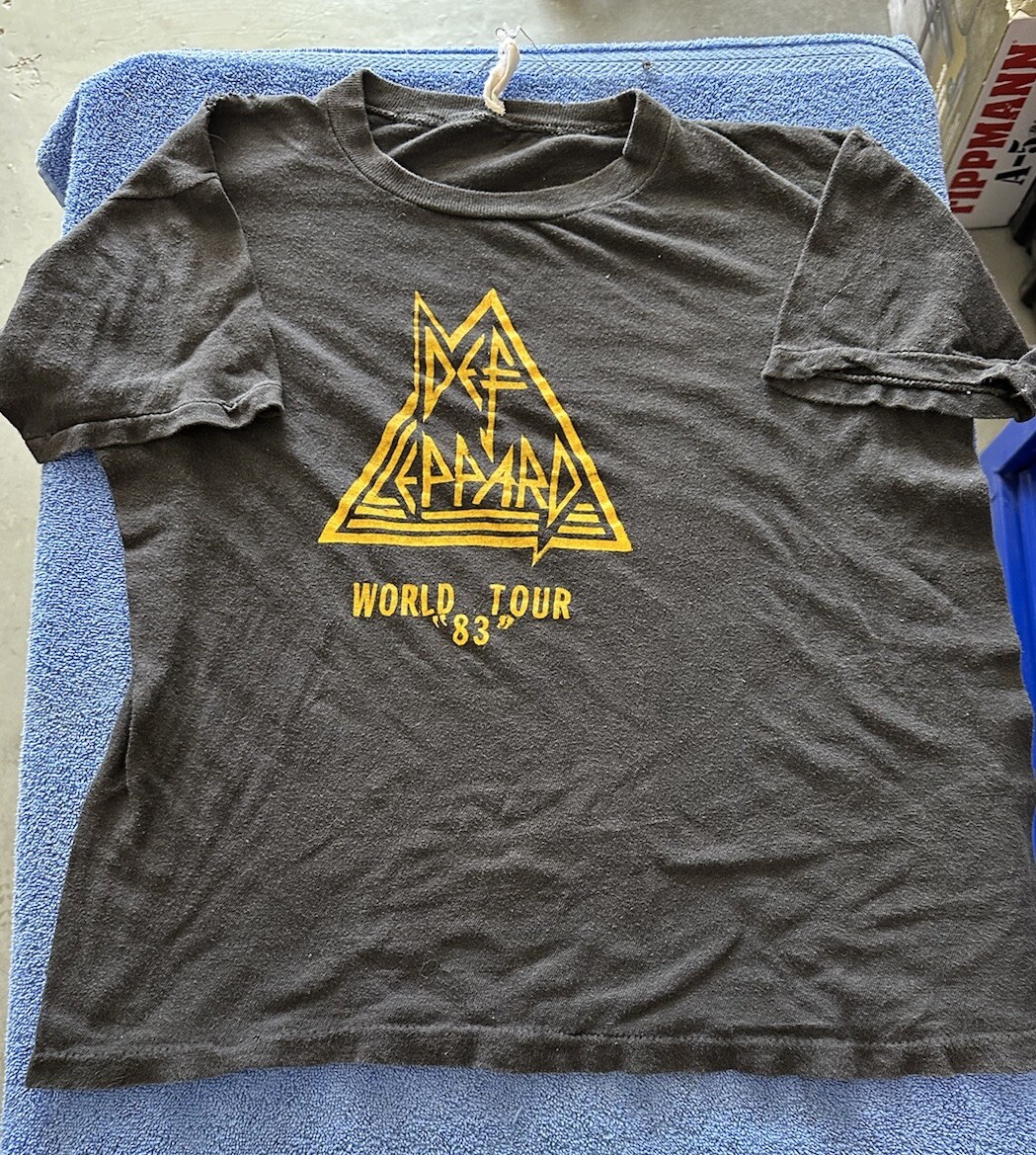 Camisa DE COLECCIÓN Def Leppard 1983 Tour Original Años 80