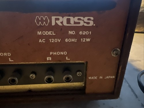 Ross 6201 Stereo Multiplex Tuner Vintage Made In Japan - Picture 11 of 14
