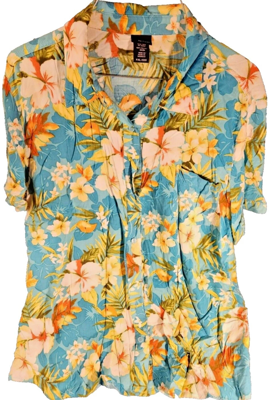 Camisas para hombre informales hawaianas con botones de Basic Editions