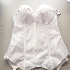 Goddess Strapless Corset Size 36B White Wedding NEW Underwire Sexy